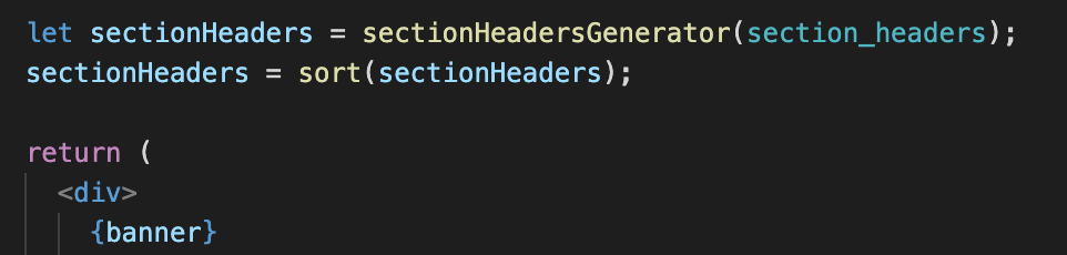 Adding generator and sort functions