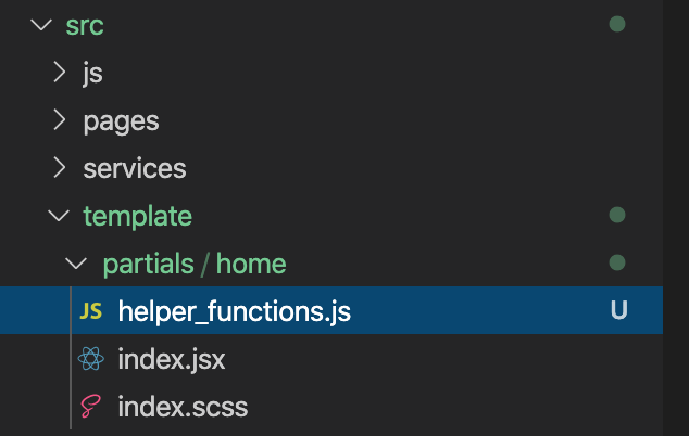 Helper function in home folder