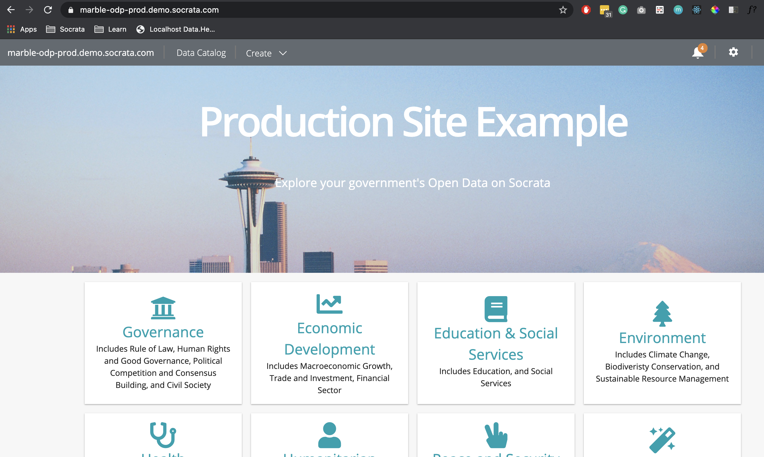 Complete prod site example