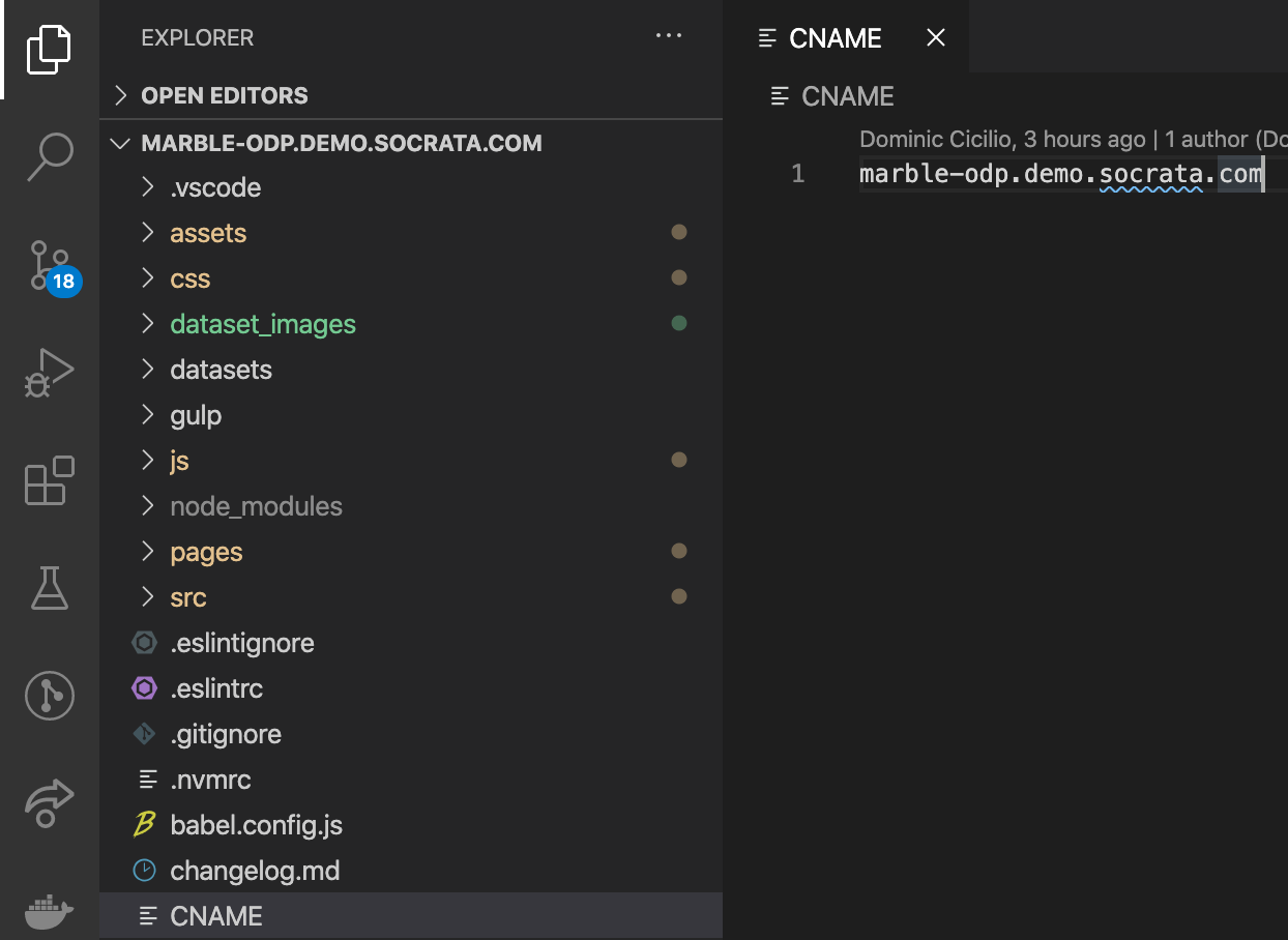 chalk CNAME