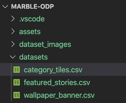 marble project datasets